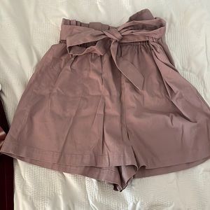 light purple target tie shorts